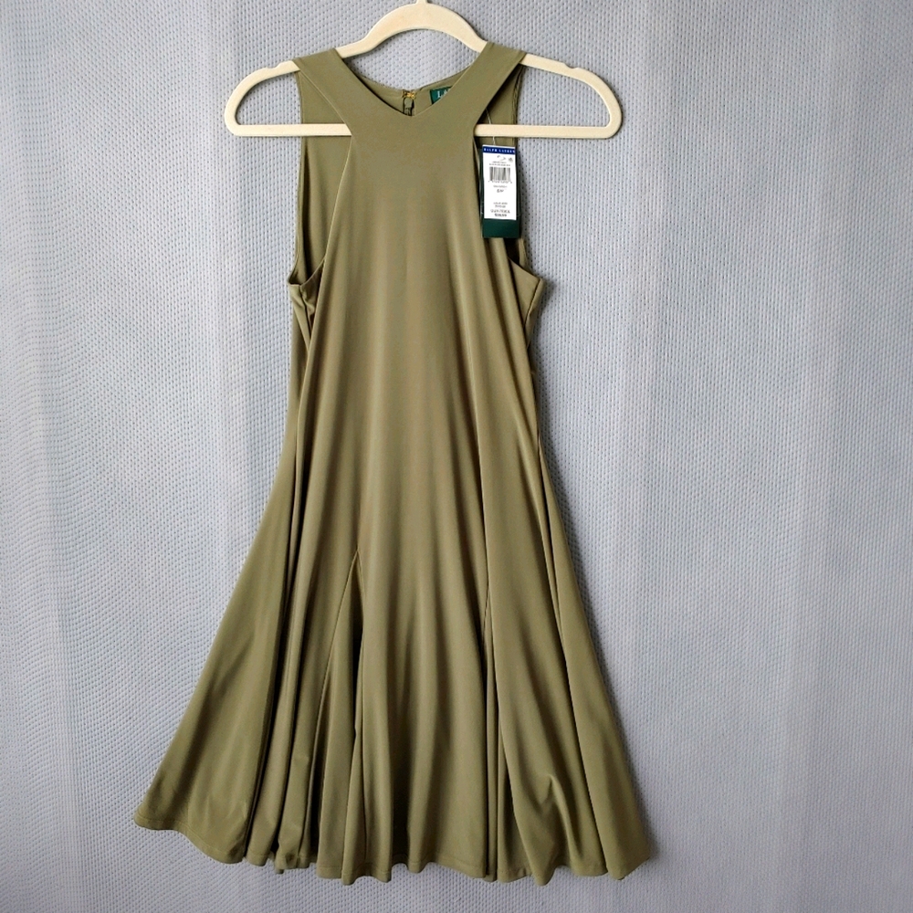 NWT Ralph Lauren Halter-Neck Jersey Dress